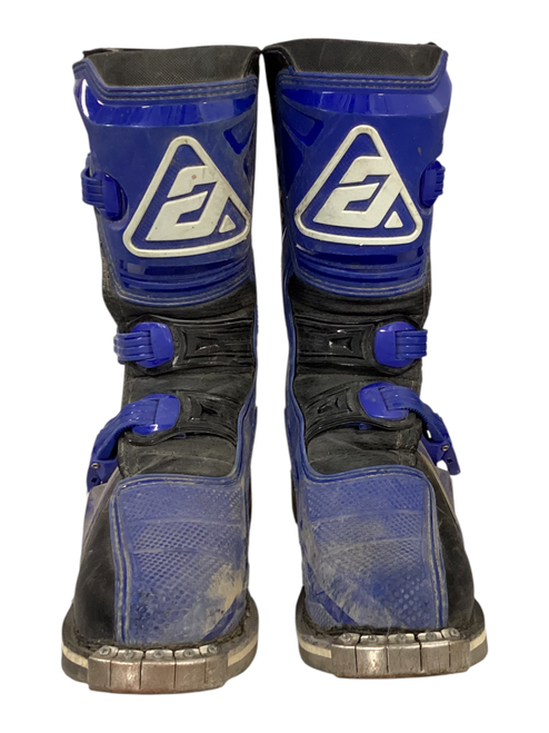 Vist Large View of Product Image Which is Used ANSWER AR1 YOUTH MOTO BOOTS Junior Boots Royal Blue 