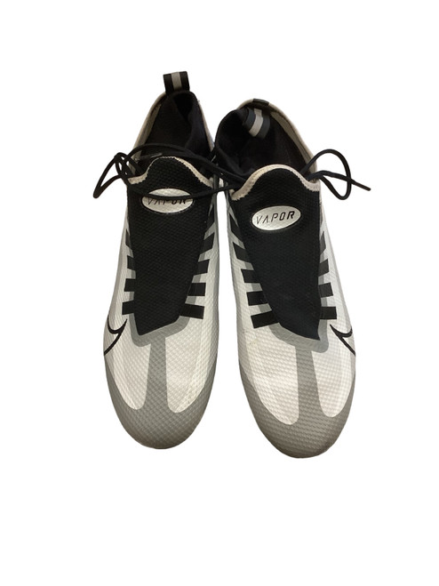 Vist Large View of Product Image Which is Used Nike NIKE VAPOR EDGE ELITE 360 FLYKNIT Adult FB Cleats Smoke And Black Senior 9