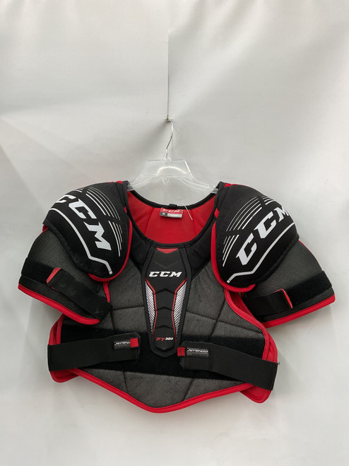 Vist Large View of Product Image Which is Used CCM FT 350 Senior Shoulder Pads LG