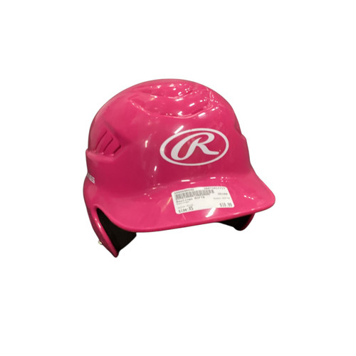 Vist Large View of Product Image Which is Used Rawlings RCFTB Batting Helmet No Mask Pink XS