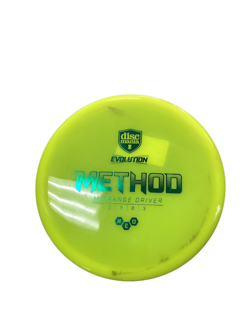 Vist Large View of Product Image Which is Used Discmania METHOD Disc Golf Mid Range Optic Yellow