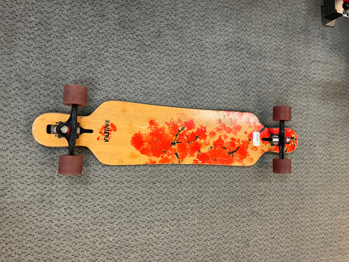 Vist Large View of Product Image Which is Used RIVIERA LONGBOARD Complete Skateboard Brown 8 3/4"