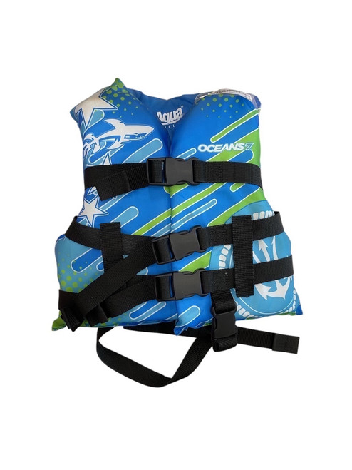 Vist Large View of Product Image Which is Used Child PFD Carolina Blue XS