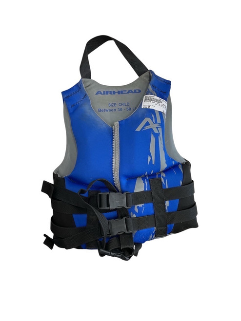 Vist Large View of Product Image Which is Used Airhead CHILD SKI VEST Child PFD Royal Blue SM