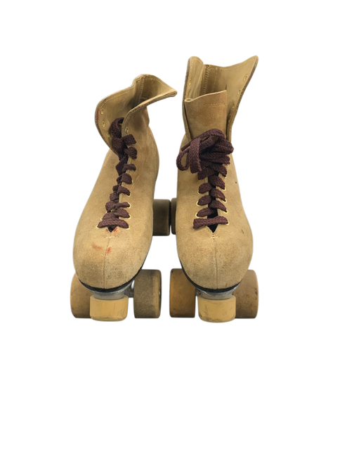 Vist Large View of Product Image Which is Used PRECISION BRAUN QUAD SKATES Senior Roller Quad Skates Brown Senior 10