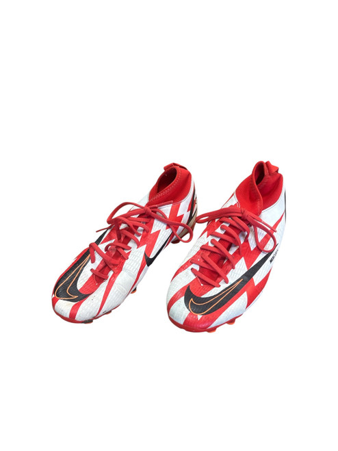 Vist Large View of Product Image Which is Used Nike CR7 Soccer Cleats White Junior 03.5