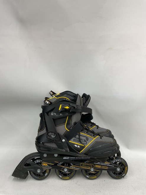 Vist Large View of Product Image Which is Used RollerDerby GOLD-7 Senior Rec Fitness Skates Black Senior 9