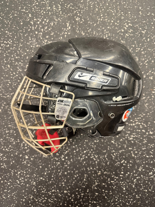 Vist Large View of Product Image Which is Used Bauer NBH8500M EXPIRED Helmet Cage Combo Black MD