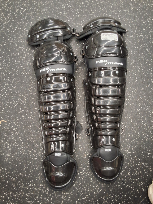 Vist Large View of Product Image Which is Used PRO MARK LG60 Catchers Leg Guards Black Adult