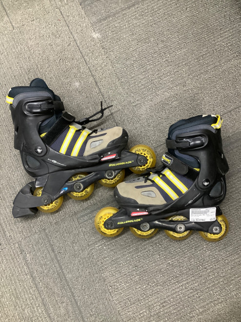 Vist Large View of Product Image Which is Used Rollerblade ADJ 5-7 Junior Rec Fitness Skates Black Adjustable