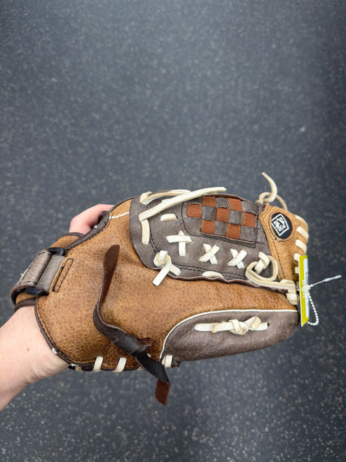 Vist Large View of Product Image Which is Used Franklin 22552 BB/SB Glove RH Throw Brown 12"