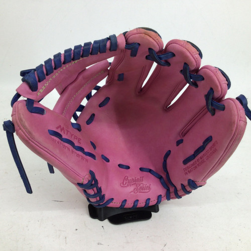 Vist Large View of Product Image Which is Used Marucci CYPRESS SERIES M-TYPE 11.75IN RHT GLOVE BB/SB Glove RH Throw Pink 11 3/4"