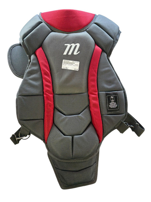Vist Large View of Product Image Which is Used Marucci Catchers Chest Protector Grey Adult