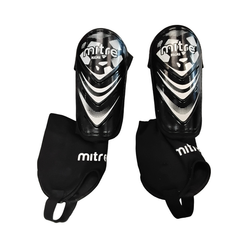 Vist Large View of Product Image Which is Used Mitre Soccer Shin Guards Youth Black SM