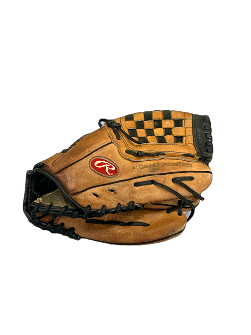 Vist Large View of Product Image Which is Used Rawlings HIGHLIGHT BB/SB Glove RH Throw Brown 12 1/2"