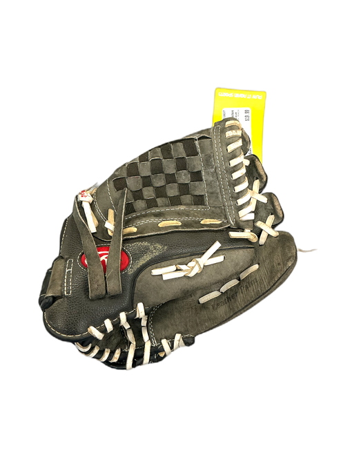 Vist Large View of Product Image Which is Used Rawlings PLAY MAKER BB/SB Glove RH Throw Black 12"