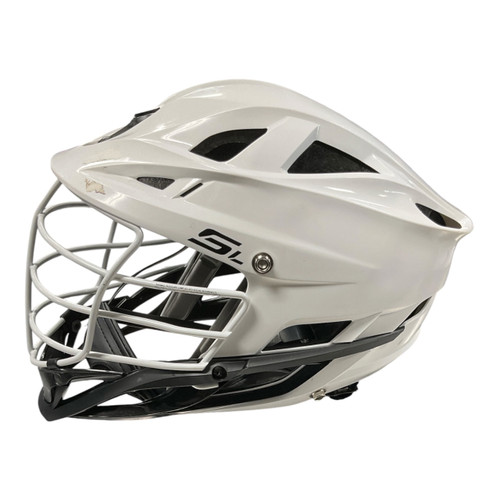 Vist Large View of Product Image Which is Used Cascade SL Lacrosse Helmet White One Size