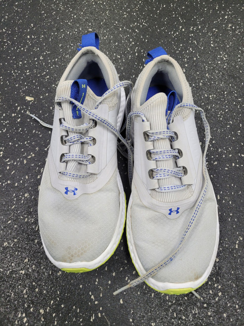 Vist Large View of Product Image Which is Used Under Armour CHARGED Jr Golf Shoes Grey Junior 05