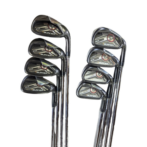 Vist Large View of Product Image Which is Used Taylormade BURNER 2.0 4-PW IRON SET Mens Iron Set RH 4I-PW