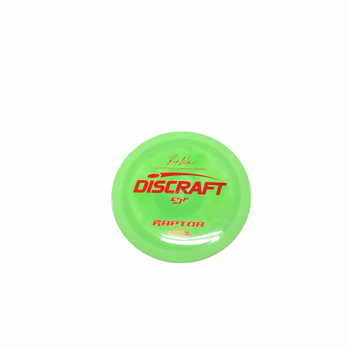 Vist Large View of Product Image Which is Used Discraft RAPTOR Disc Golf Driver Neon Green 173g