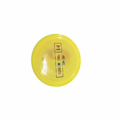 Vist Large View of Product Image Which is Used Discraft PAUL MCBETH Disc Golf Driver Yellow 174g