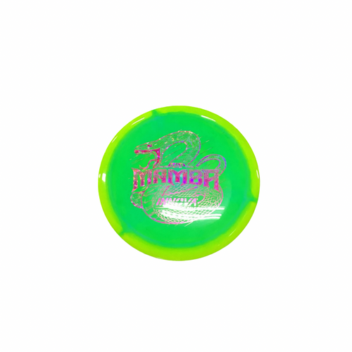 Vist Large View of Product Image Which is Used Innova HALO MAMBA Disc Golf Driver Neon Green 170g