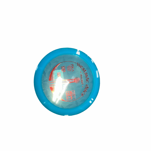 Vist Large View of Product Image Which is Used Westside SWORD Disc Golf Driver Royal Blue 174g