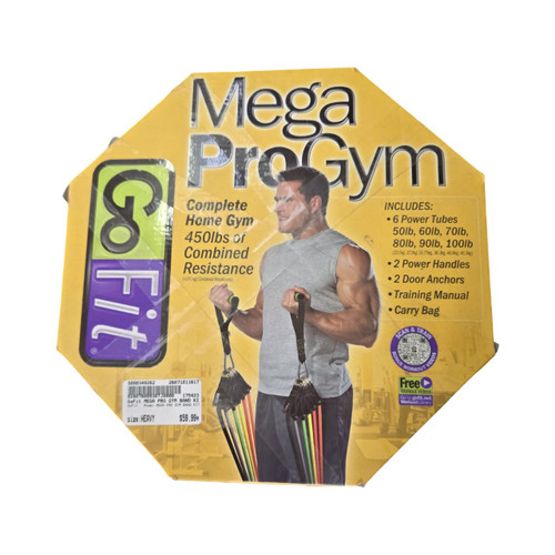 Vist Large View of Product Image Which is Used GoFit MEGA PRO GYM BAND KIT Resistance Tube None Heavy