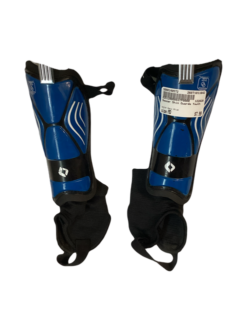 Vist Large View of Product Image Which is Used Soccer Shin Guards Youth Navy Blue MD
