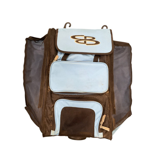 Vist Large View of Product Image Which is Used BoomBah BOOMBAH BACKPACK WHEELED BB/SB Player Wheeled Bag Carolina Blue