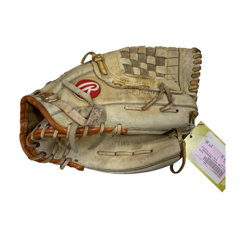 Vist Large View of Product Image Which is Used Rawlings RICKY HENDERSON BB/SB Glove RH Throw Tan 10"