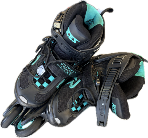 Vist Large View of Product Image Which is Used Roces COOL BREATH Senior Rec Fitness Skates Black Senior 6