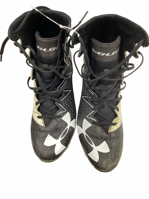 Vist Large View of Product Image Which is Used Under Armour Adult FB Cleats Black Senior 10