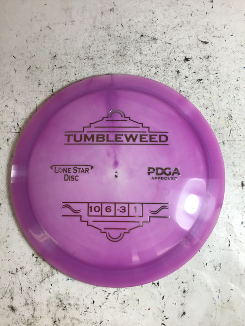 Vist Large View of Product Image Which is New Lone Star Disc ALPHA TUMBLEWEED Disc Golf Driver Purple 176g