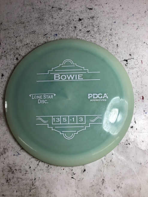 Vist Large View of Product Image Which is New Lone Star Disc ALPHA BOWIE Disc Golf Driver Green 167g