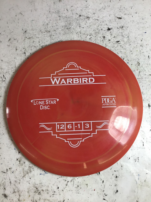Vist Large View of Product Image Which is New Lone Star Disc ALPHA WARBIRD Disc Golf Driver Orange 173g