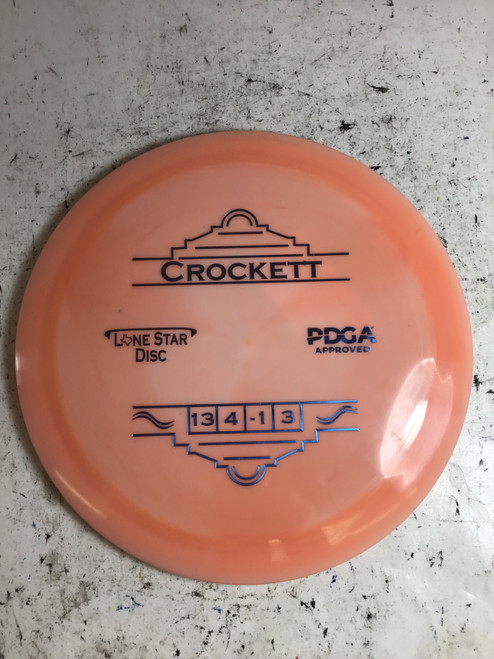 Vist Large View of Product Image Which is New Lone Star Disc BRAVO CROCKETT Disc Golf Driver Pink 174g