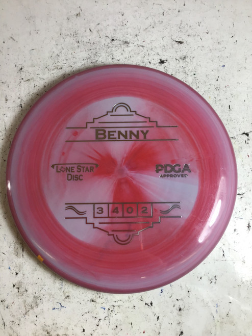 Vist Large View of Product Image Which is New Lone Star Disc BRAVO BENNY Disc Golf Putter Pink 174g