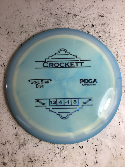 Vist Large View of Product Image Which is New Lone Star Disc BRAVO CROCKETT Disc Golf Driver Royal Blue 175g