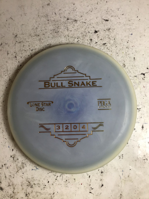 Vist Large View of Product Image Which is New Lone Star Disc V1 BULL SNAKE Disc Golf Putter Grey 176g