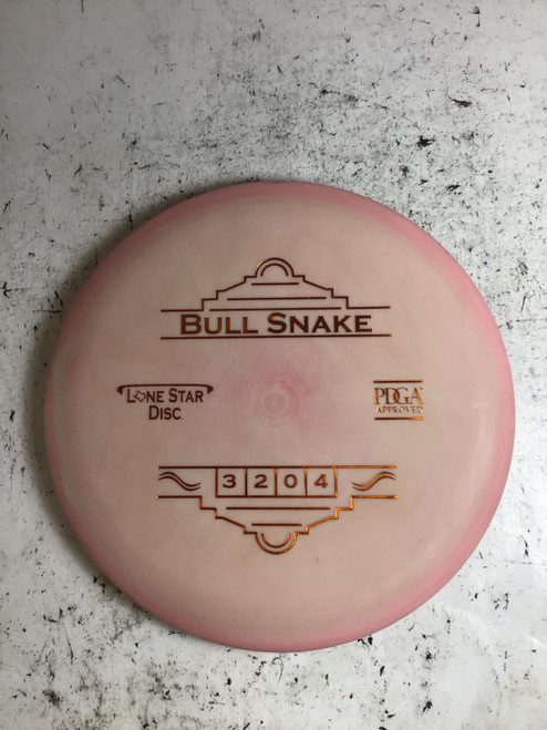 Vist Large View of Product Image Which is New Lone Star Disc V1 BULL SNAKE Disc Golf Putter Pink 175g