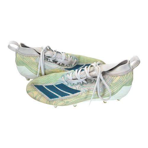 Vist Large View of Product Image Which is Used Adidas Soccer Cleats White Senior 8