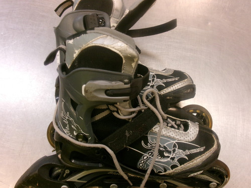 Vist Large View of Product Image Which is Used Bladerunner ADJ 4-7 Junior Rec Fitness Skates Black Adjustable