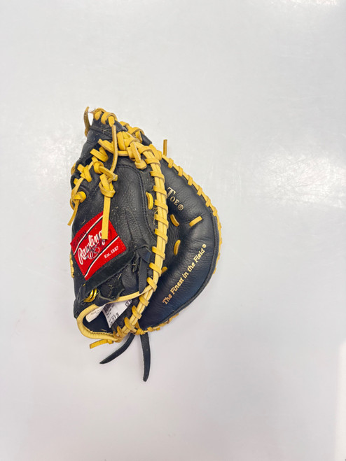 Vist Large View of Product Image Which is Used Rawlings HIG BB/SB Catchers RH Throw Black 31 1/2"