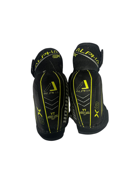 Vist Large View of Product Image Which is Used Warrior ALPHA Junior Elbow Pads LG