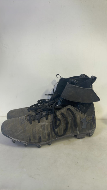 Vist Large View of Product Image Which is Used Under Armour Adult FB Cleats Black Senior 10