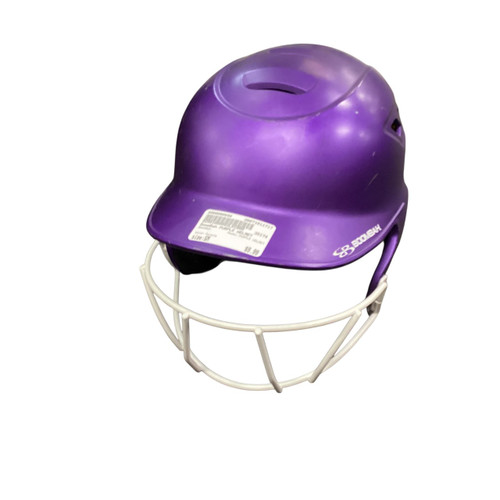 Vist Large View of Product Image Which is Used BoomBah PURPLE HELMET Batting Helmet w/Mask Purple SM