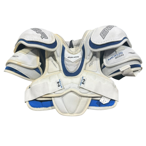 Vist Large View of Product Image Which is Used Bauer NEXUS 8000 Junior Shoulder Pads LG