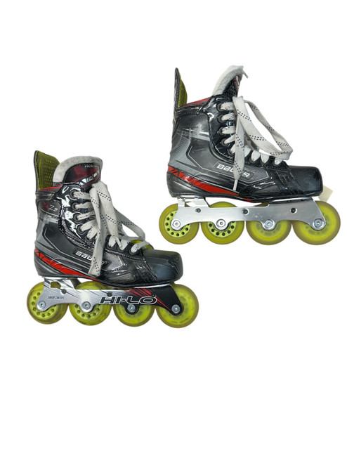 Vist Large View of Product Image Which is Used Bauer VAPOR X 2.9 Junior Hockey Skate Black And Grey Junior 03