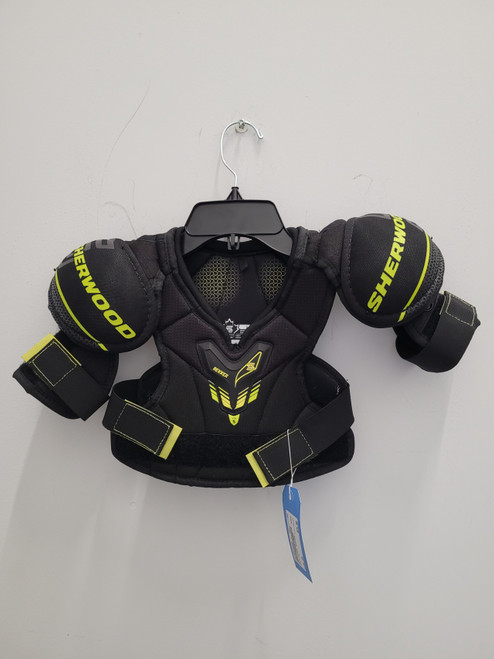 Vist Large View of Product Image Which is Used Sher-wood REKKER Youth Shoulder Pads SM